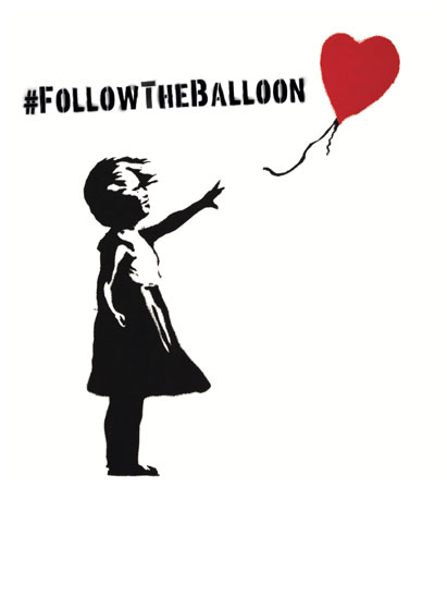 #followtheballoon